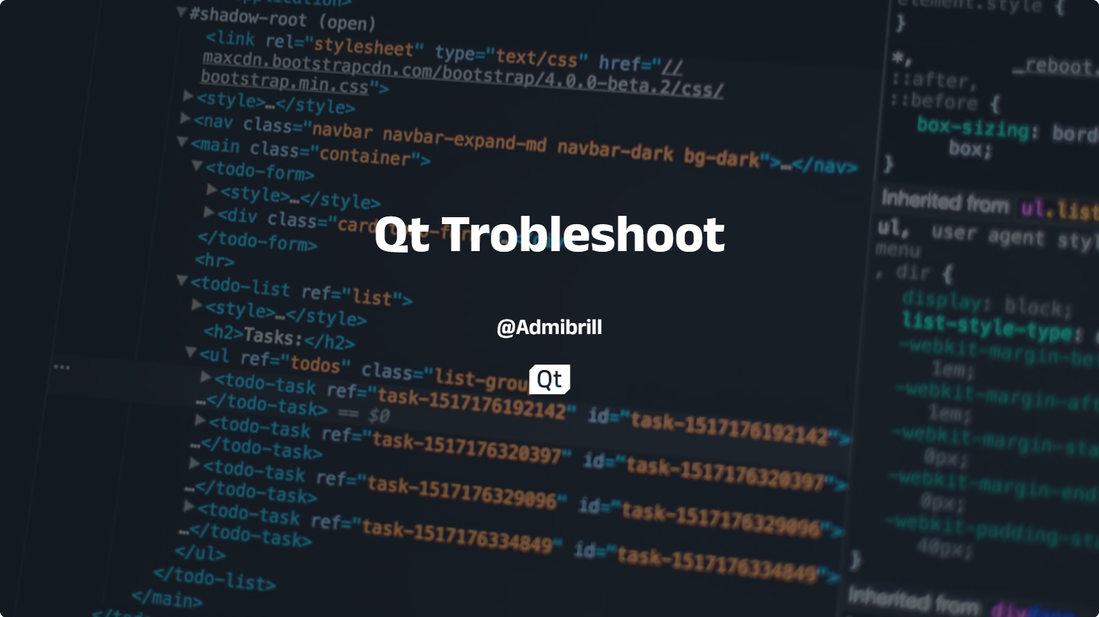 Qt Troubleshoot (一)